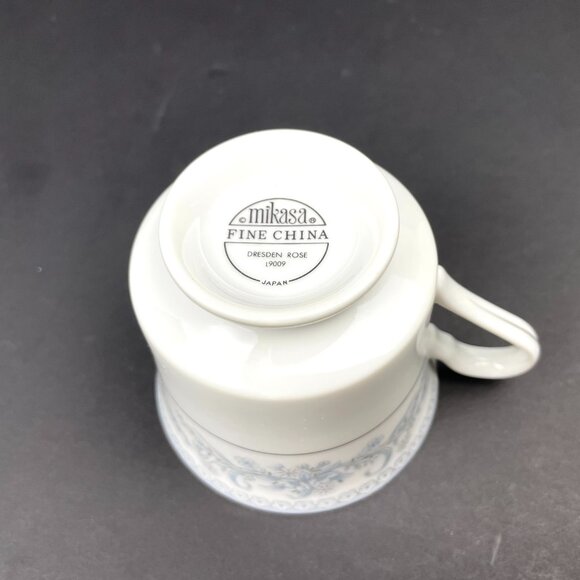 Set of 6 Mikasa Fine China Tea Cup & Saucer Duos – “Dresden Rose” L9009 – Japan - Picture 13 of 13